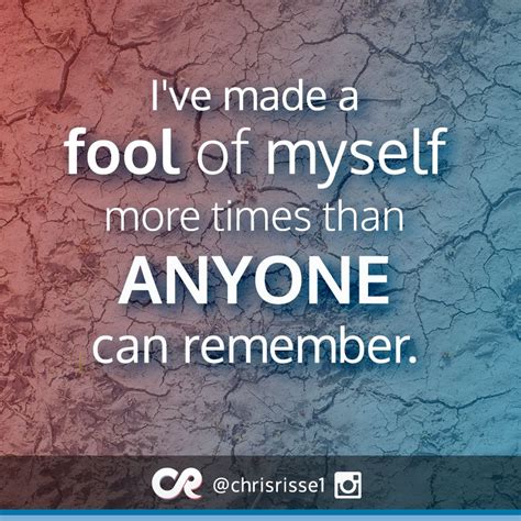 make a fool of oneself meaning